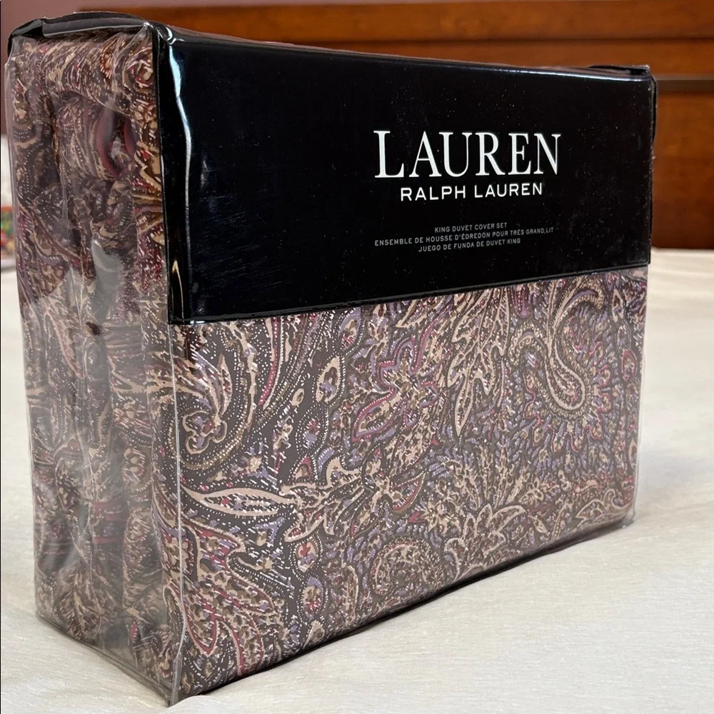 LAUREN Ralph Lauren King Duvet Cover Set - HALLIE - Paisley - brand new